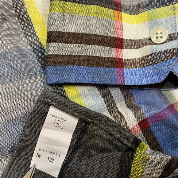 Hauptmann Germany 100% Linen Shirt, NWOT, machine washable, regular fit, Large - Picture 5 of 8